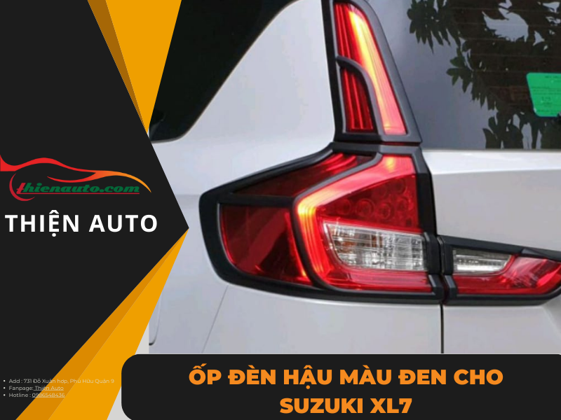 Ốp đèn hậu màu đen cho Suzuki Xl7