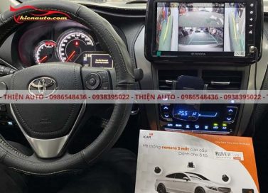 Cam 3 mắt Elliview Y5 Premium được lắp đặt cho Toyota Vios