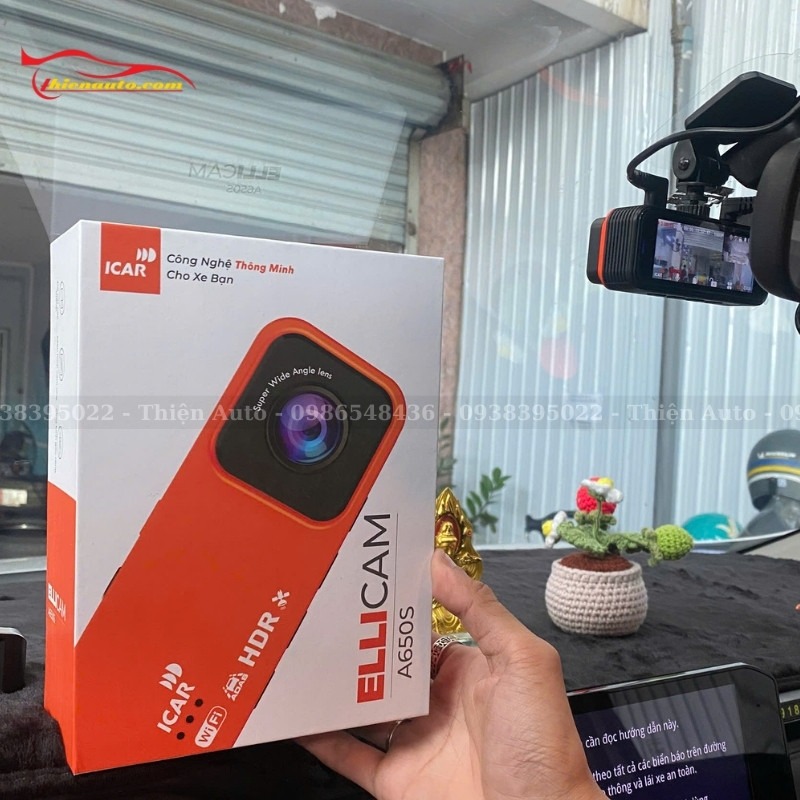 Camera hành trình Icar A650S có tính năng G-Sensor khóa video