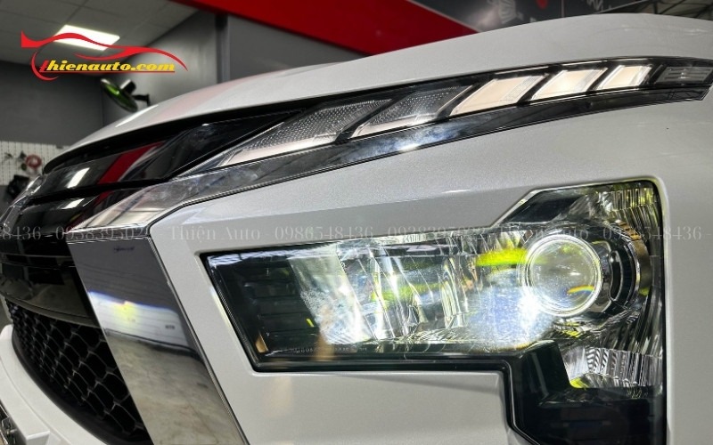 Độ đèn Mitsubishi Xpander với công nghệ bi LED, bi Laser cho hiệu suất chiếu sáng cao