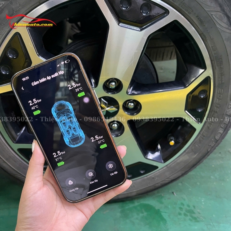 Cảm biến áp suất lốp Mitsubishi Xpander theo dõi áp suất và nhiệt độ lốp theo thời gian thực