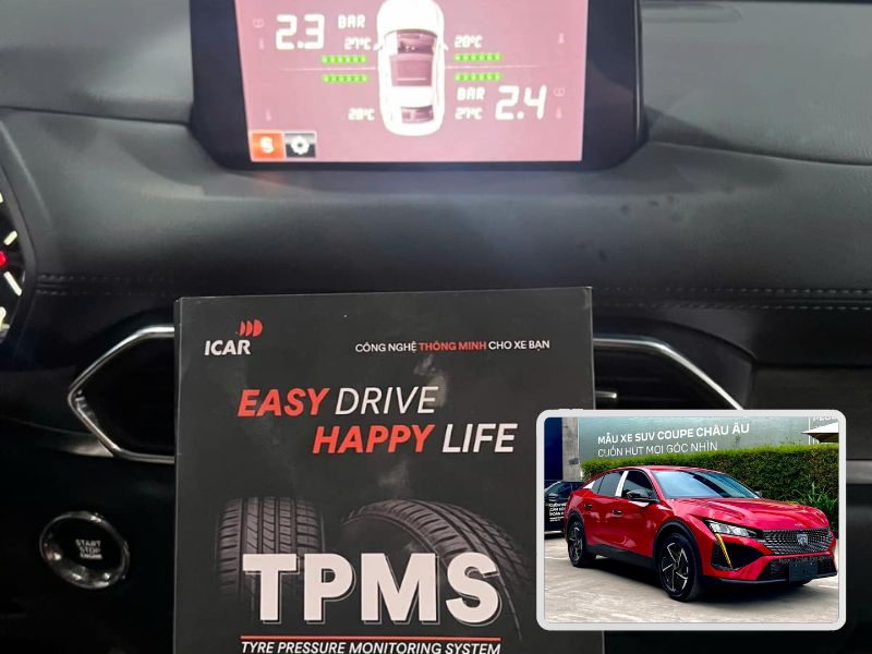 Cảm biến áp suất lốp Peugeot 408