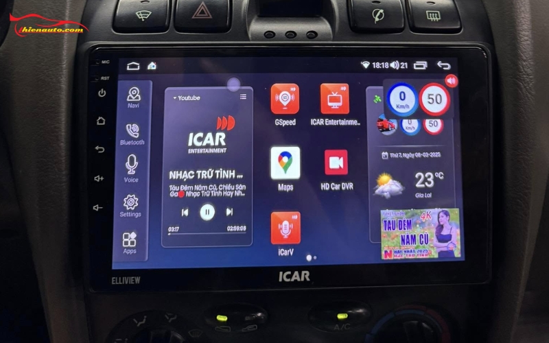 Độ màn hình android cho Hyundai SantaFe: ICAR Elliview U5