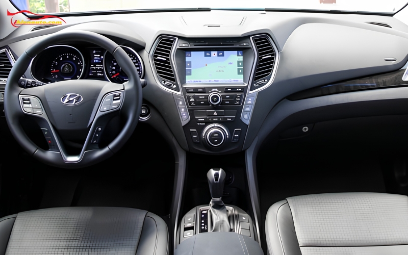 Độ màn hình Android Hyundai Santafe: Màn hình nguyên bản trên Hyundai Santafe kích thước 8 inch