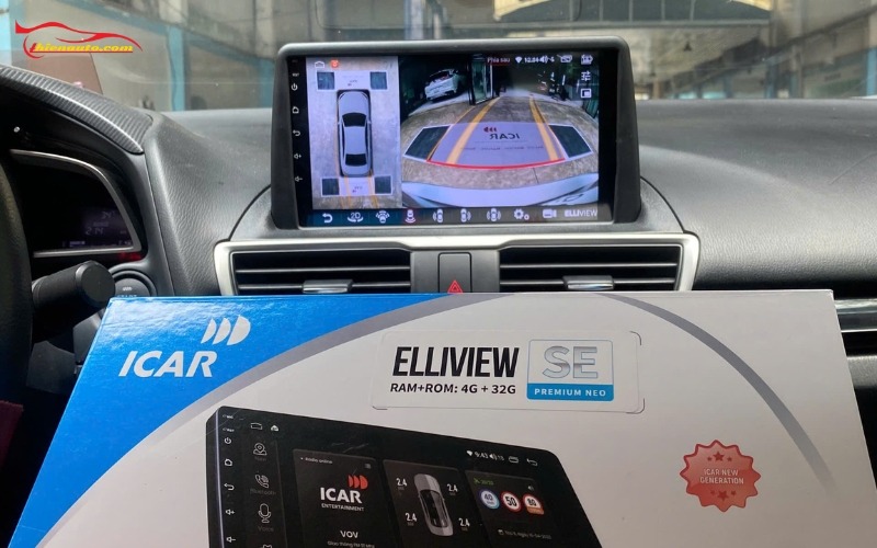 Nâng cấp màn hình Mazda 3 lắp loại màn Android nào tốt nhất? Nâng cấp màn hình Mazda 3: Màn hình Android ICAR Elliview SEP NEO