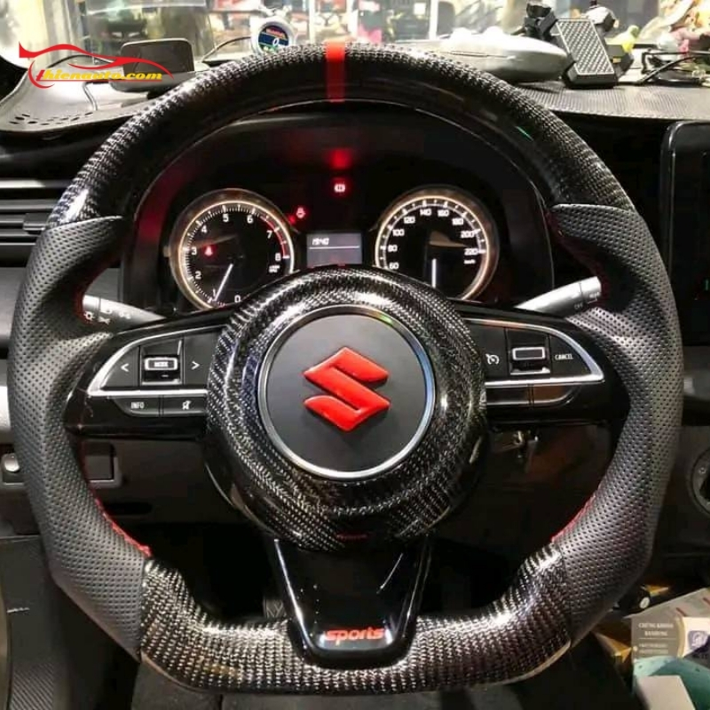 Mẫu bọc vô lăng carbon Suzuki Fronx độ dáng thể thao