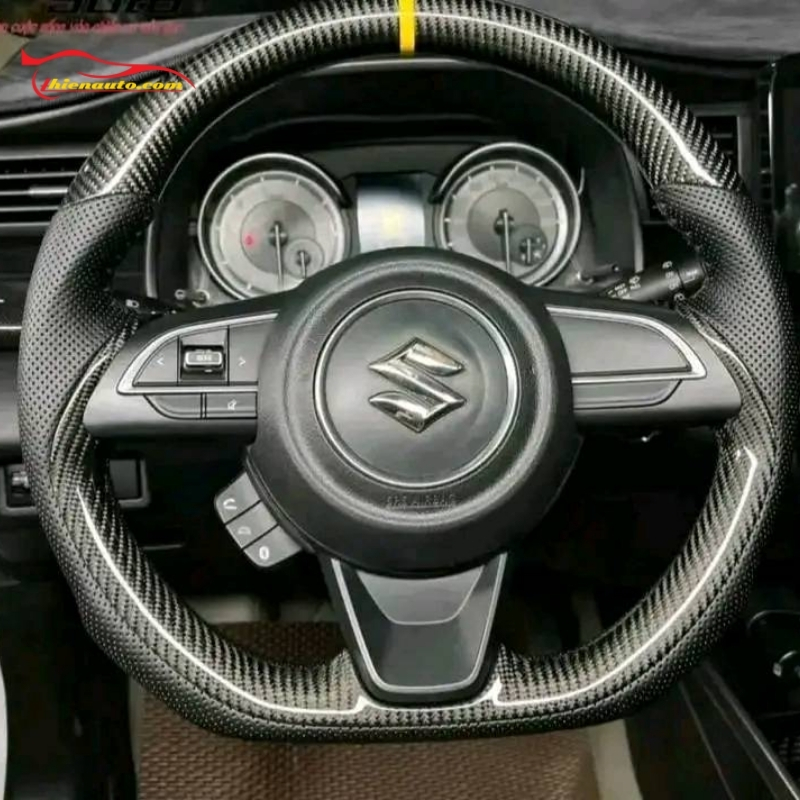 Mẫu bọc vô lăng carbon Suzuki Fronx cơ bản giá ưu đãi tại Thiện Auto