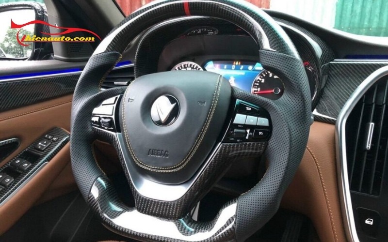 Bọc vô lăng carbon VF6