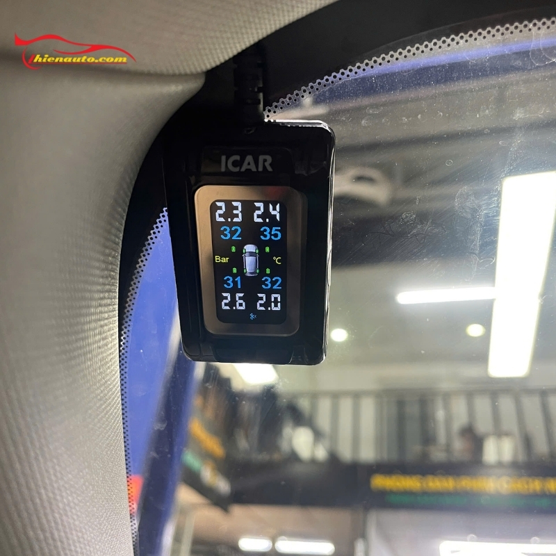 Cảm biến áp suất lốp Suzuki Fronx mẫu C398 dán kính lái xoay 4 chiều