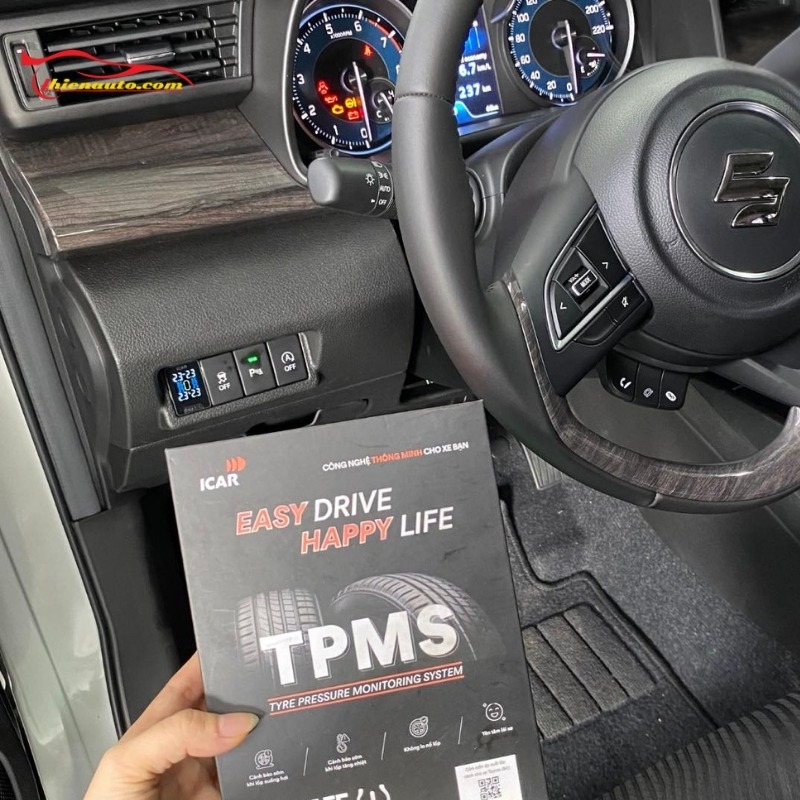 Cảm biến áp suất lốp Suzuki Fronx theo dõi thông số áp suất và nhiệt độ tại mọi thời điểm