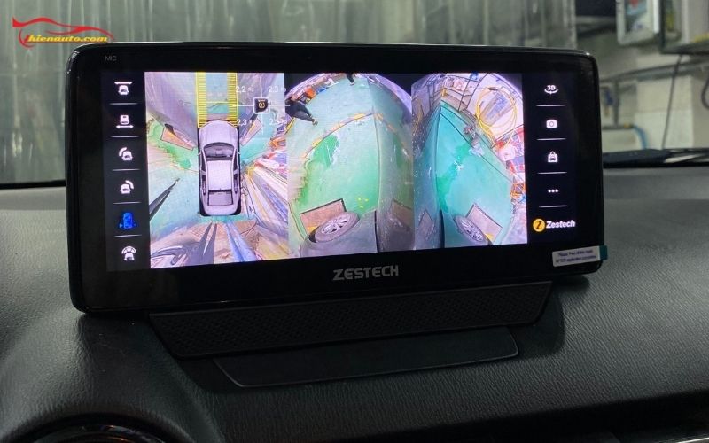 Mazda lên màn hình liền camera 360 Zestec MLK