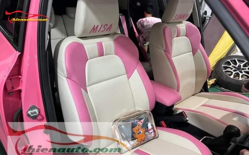 Hình ảnh thực tế bọc ghế da simili Suzuki Swift tại Thiện Auto
