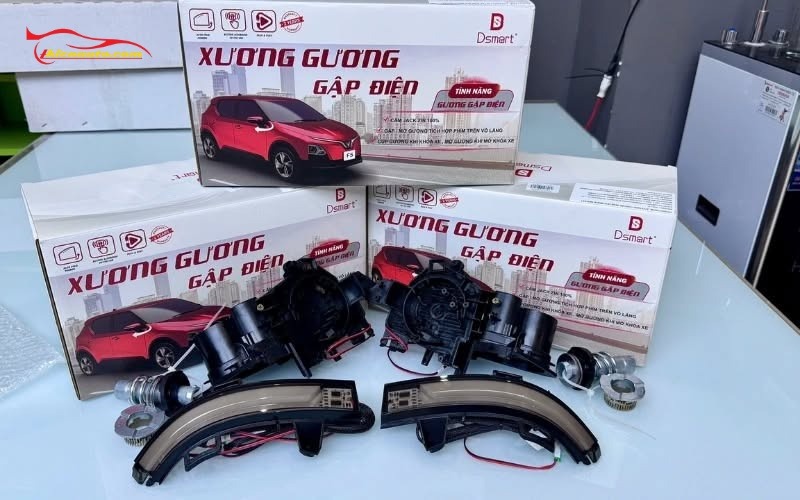 Độ gương điện VinFast Limo Green LED xi nhan MDC91 chính hãng