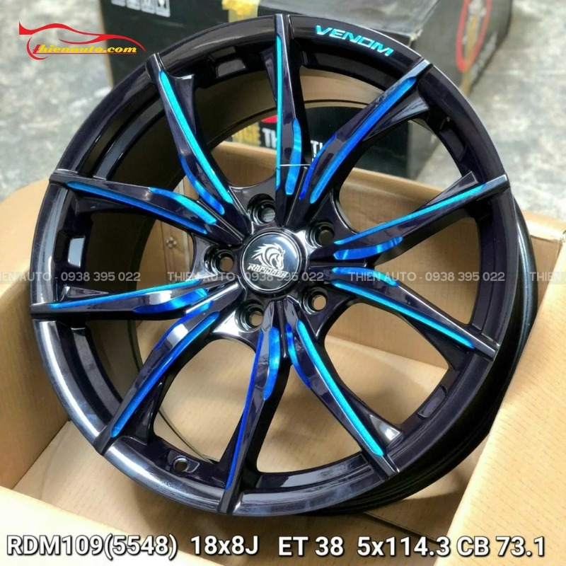Mẫu mâm Herio Green R17 đẹp tại Thiện Auto