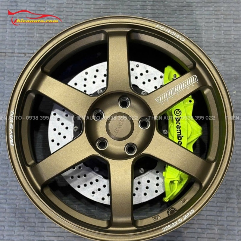 Độ mâm Vinfast Limo Green mẫu Full Bronnze SR100 18x8J ET 38 5x113.1 CB 73.1