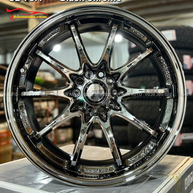 Mẫu độ mâm Vinfast Limo Green R18 đẹp tại Thiện Auto