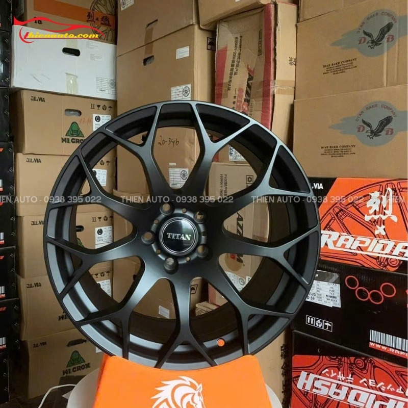 Mẫu độ mâm Vinfast Limo Green R18 đẹp tại Thiện Auto
