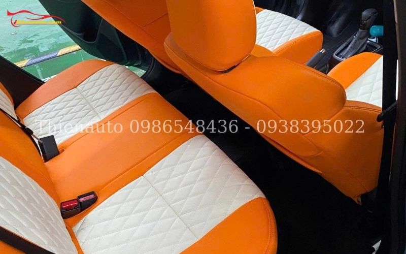 Bọc da ghế ô tô Accent 2021 - 2023 - 2024 Hình ảnh bọc da ghế ô tô Accent đo may trực tiếp tại Thiện Auto