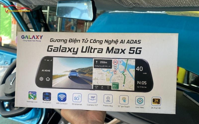 Camera Gương Điện Tử Ultra Max 5g Tích Hợp VetmapLive và Giám Sát Đỗ Xe.