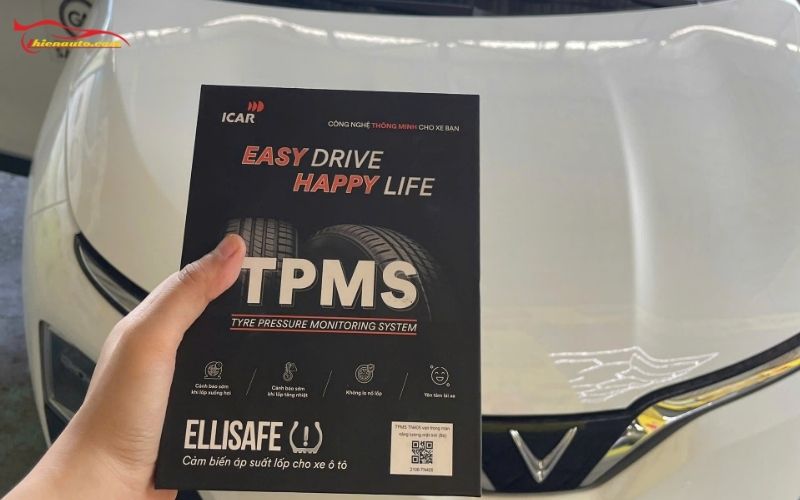 Độ xe VinFast VF5: Lắp cảm biến áp suất lốp ICAR Ellisafe