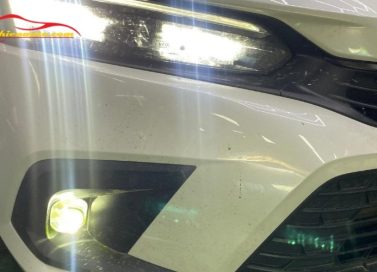 Hình ảnh thực tế độ đèn LED pha cos tại Thiện Auto