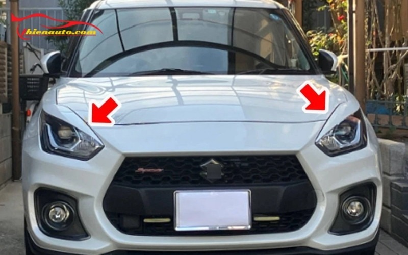 Lắp ốp mí đèn pha Suzuki Swift tăng thẩm mỹ phần đầu xe