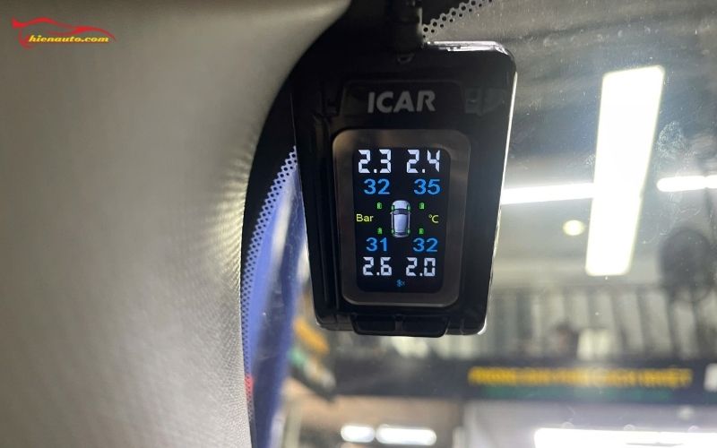 Cảm biến áp suất lốp van trong dán kính lái 