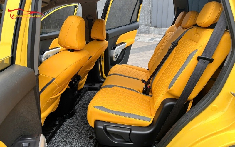 Tổng hợp 50+ mẫu bọc ghế da Vinfast Limo Green Đẹp hot nhất 2026 Mẫu bọc ghế da VinFast Limo Green phối màu vàng -xám tại Thiện Auto