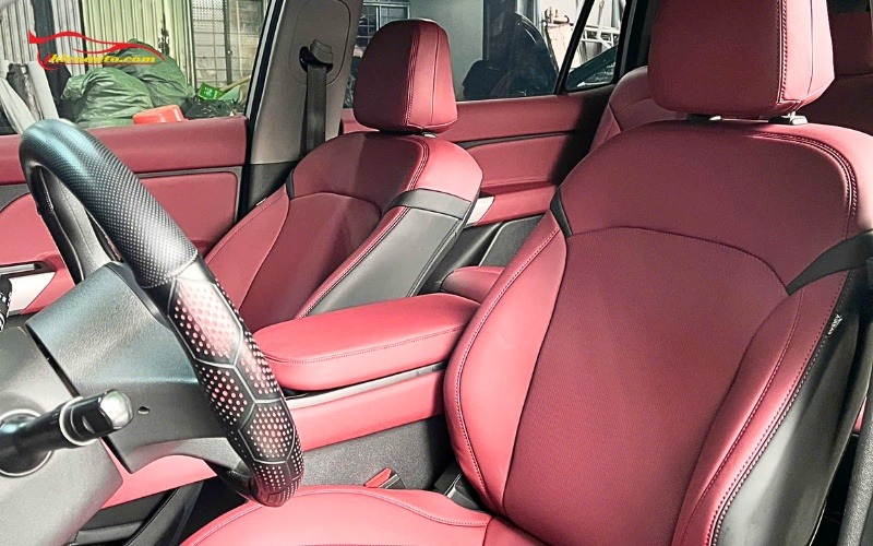 Tổng hợp 50+ mẫu bọc ghế da Vinfast Limo Green Đẹp hot nhất 2026 Mẫu bọc ghế da VinFast Limo Green phối màu đỏ - đen thời thượng tại Thiện Auto