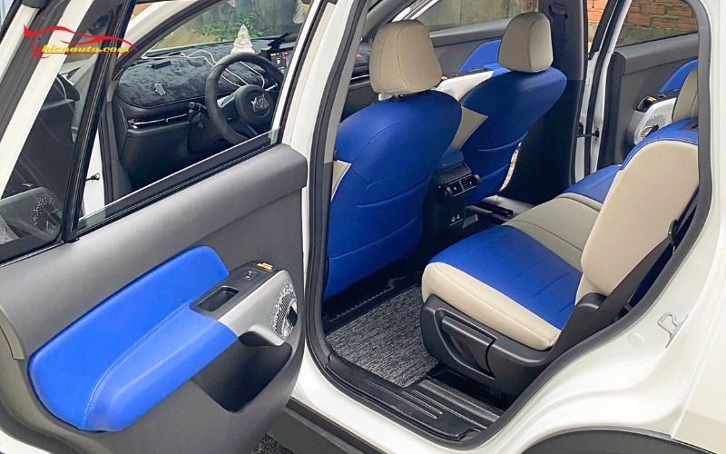 Tổng hợp 50+ mẫu bọc ghế da Vinfast Limo Green Đẹp hot nhất 2026 Mẫu bọc ghế da VinFast Limo Green phối màu xanh - trắng thời thượng tại Thiện Auto