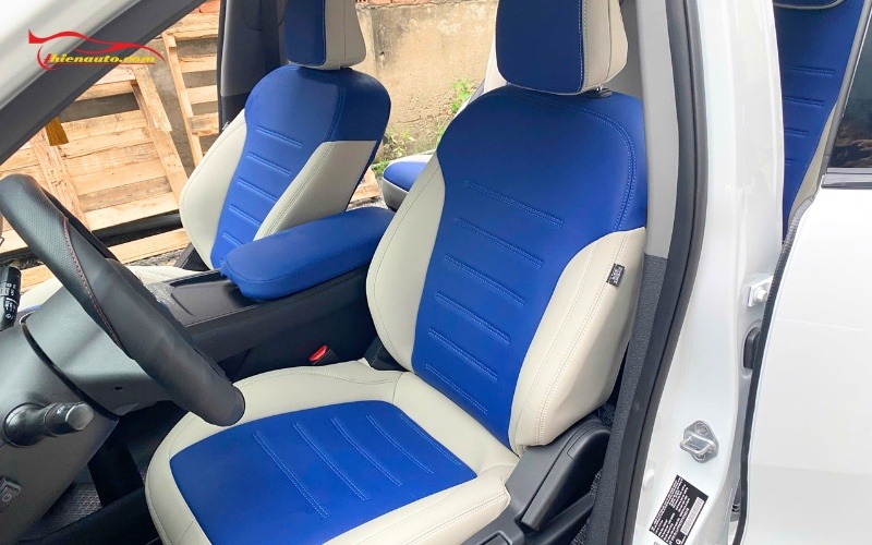 Tổng hợp 50+ mẫu bọc ghế da Vinfast Limo Green Đẹp hot nhất 2026 Mẫu bọc ghế da VinFast Limo Green phối màu xanh - trắng thời thượng tại Thiện Auto