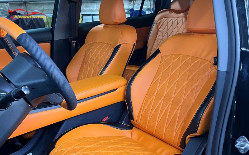 Mẫu bọc ghế da VinFast Limo Green đẹp, thời thượng tại Thiện Auto