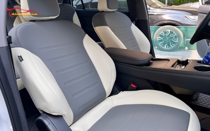 Tổng hợp 50+ mẫu bọc ghế da Vinfast Limo Green Đẹp hot nhất 2026 Mẫu bọc ghế da VinFast Limo Green phối màu xám - kem tại Thiện Auto