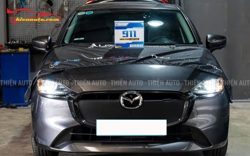 Mẫu độ đèn Mazda 2 mới nhất tại Thiện Auto