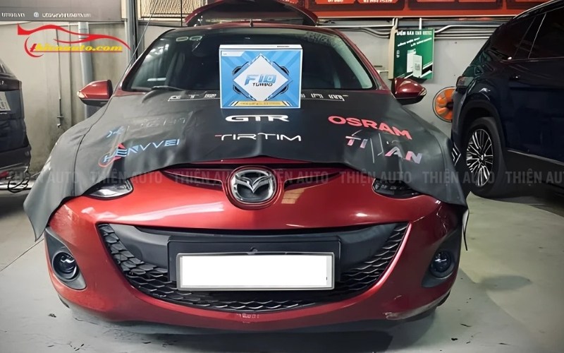 Mẫu độ đèn gầm Mazda 2 Xlight F10 Pro