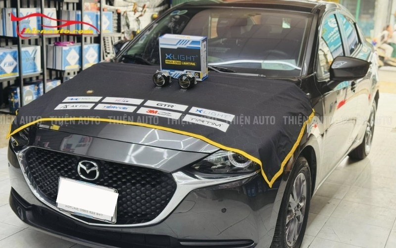 Mẫu độ đèn Mazda 2 mới nhất tại Thiện Auto và bảng giá chi tiết