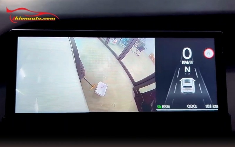 Màn hình ODO Vinfast Limo Green tích hợp camera trái - phải - lùi