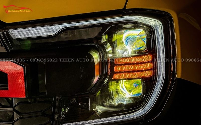 Độ đèn Ford Ranger Độ đèn xe Ford Ranger: Bi LED GTR Premium Ultra
