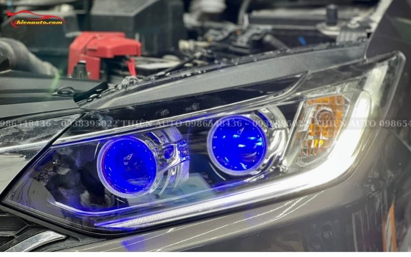 Độ đèn Honda City: Đèn bi gầm Titan 301