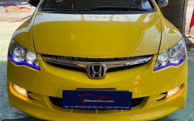 Độ đèn Honda Civic: LED mí Aozoom hiệu ứng Audi