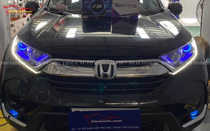 Độ đèn Honda CRV: Bi gầm X-Light F10 và Bi LED Titan Platinum