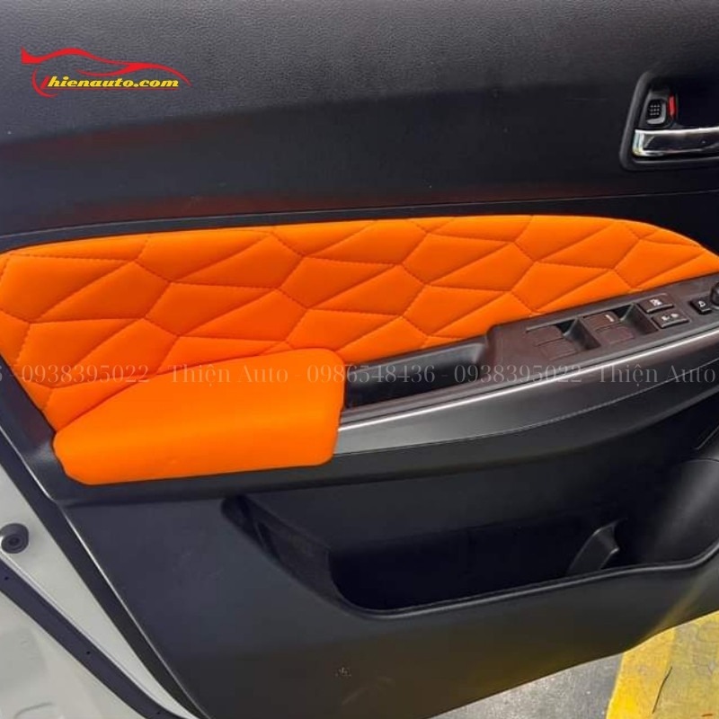 Đổi màu nội thất Mitsubishi với mẫu da tapi đồng bộ với màu ghế