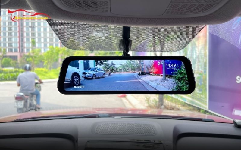 Hình ảnh thực tế lắp camera gương điện tử Vinfast Limo Green Setcar