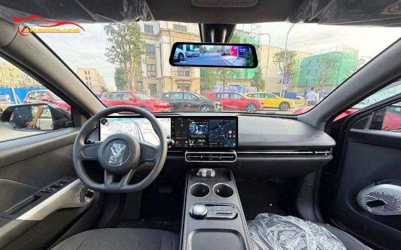 Hình ảnh thực tế lắp camera gương điện tử Vinfast Limo Green Setcar