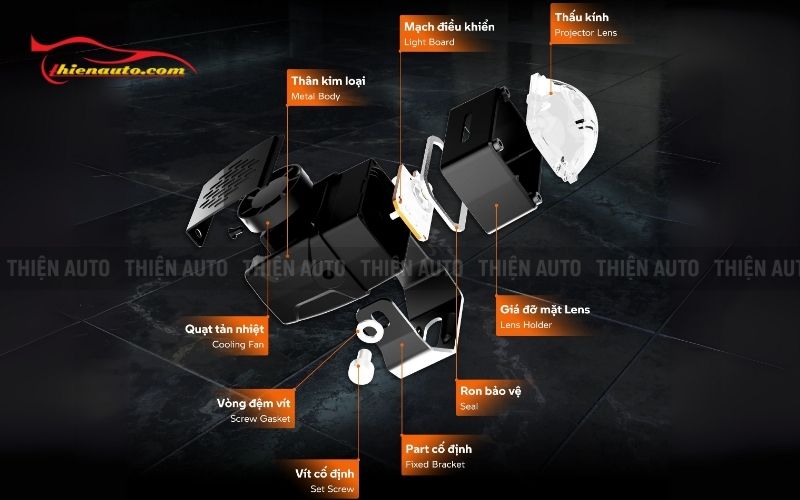 Đèn Aozoom Ex1 Led Extra Lights tại Thiện Auto có giá ưu đãi cạnh tranh nhất HCM