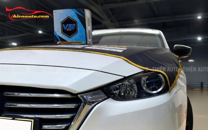 Mẫu độ đèn Mazda 3 2018 Bi LED X-light V30 Ultra tăng sáng vượt trội