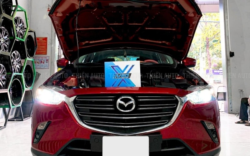 Độ đèn Mazda CX3 giúp tăng chiếu sáng, lái xe an toàn