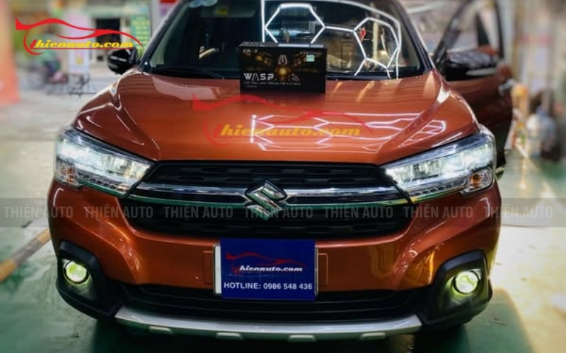 Độ đèn Suzuki XL7 Aozoom Wasp tại Thiện Auto