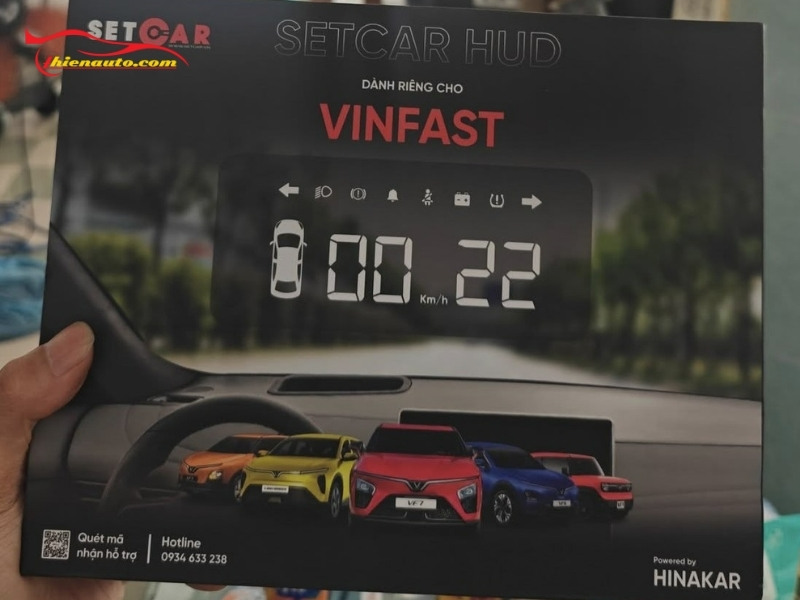 Màn hình HUD Setcar Vinfast Limo Green Màn hình HUD setcar Vinfast Limo Green hiển thị đầy đủ thông tin cần thiết lên kính lái