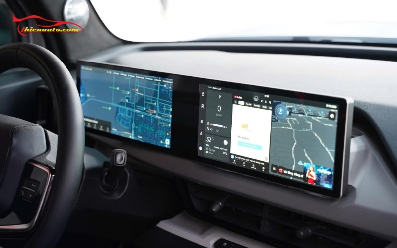 Màn hình Setcar Vision Pro Vinfast Limo Green Hình ảnh thực tế lắp đặt màn hình Setcar Vision Pro Vinfast Limo Green